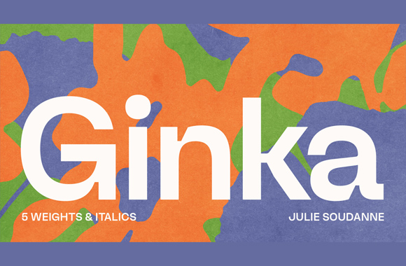 Typographie GINKA de Julie Soudanne